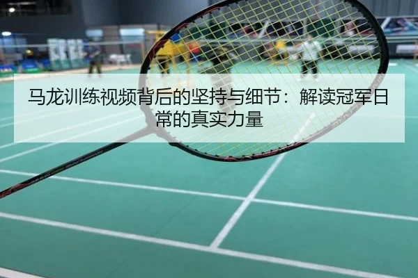 马龙训练视频背后的坚持与细节：解读冠军日常的真实力量